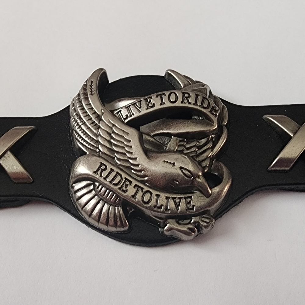 New Harley Davidson biker eagle born to ride adjustable bracelet choose …